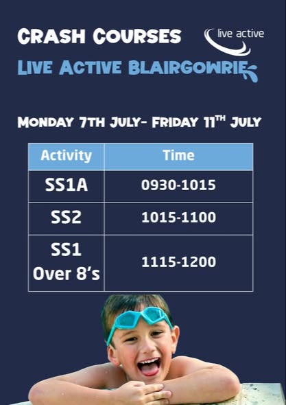 Swim Lessons - Live Active Blairgowrie